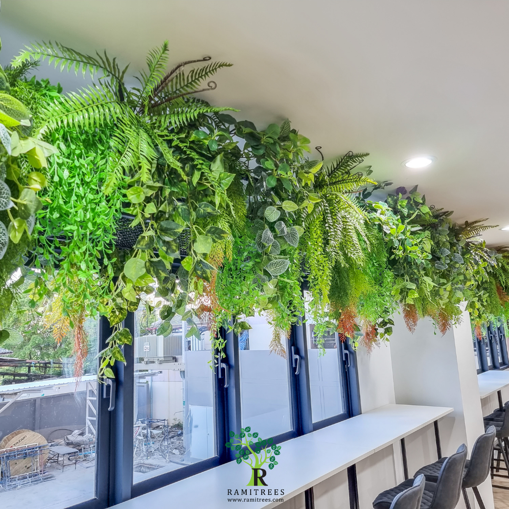 จัดสวนระย้าต้นไม้ประดิษฐ์ ceiling garden @MP GROUP by ramitrees.10