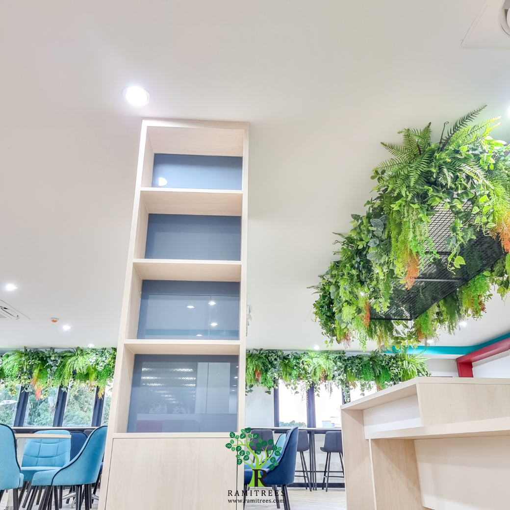 จัดสวนระย้าต้นไม้ประดิษฐ์ ceiling garden @MP GROUP by ramitrees.7