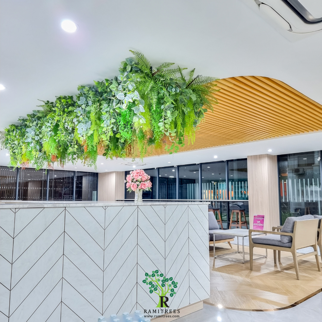 จัดสวนระย้าต้นไม้ประดิษฐ์ ceiling garden @MP GROUP by ramitrees.8