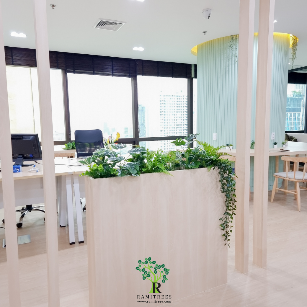 ปรับภูมิทัศน์ด้วยต้นไม้ประดิษฐ์ ในบริษัท STelligence By ramitrees (11)