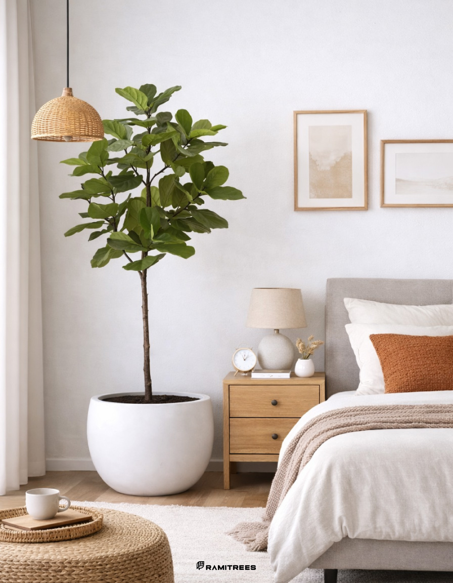 ต้นไทรใบสักปลอม-รุ่น-Pu-Fiddle-Leaf-Fig-Tree-(RFI36)