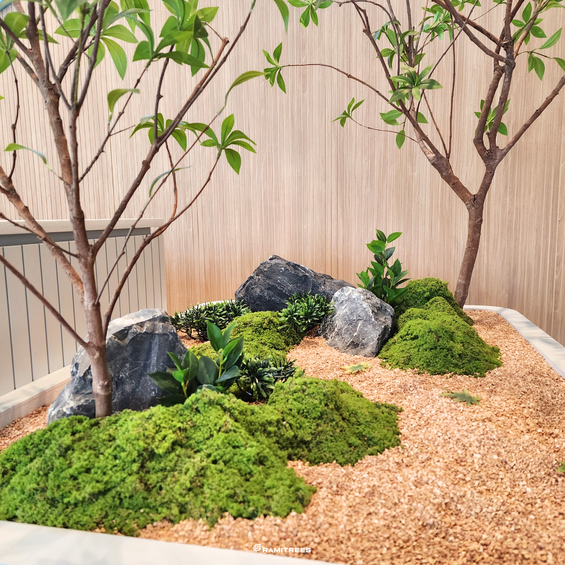 มอสส์ มอสส์เสมือนจริง จัดสวนมอสส์ จัดสวนมอสส์ปลอม tree moss garden Minimal Style (1)