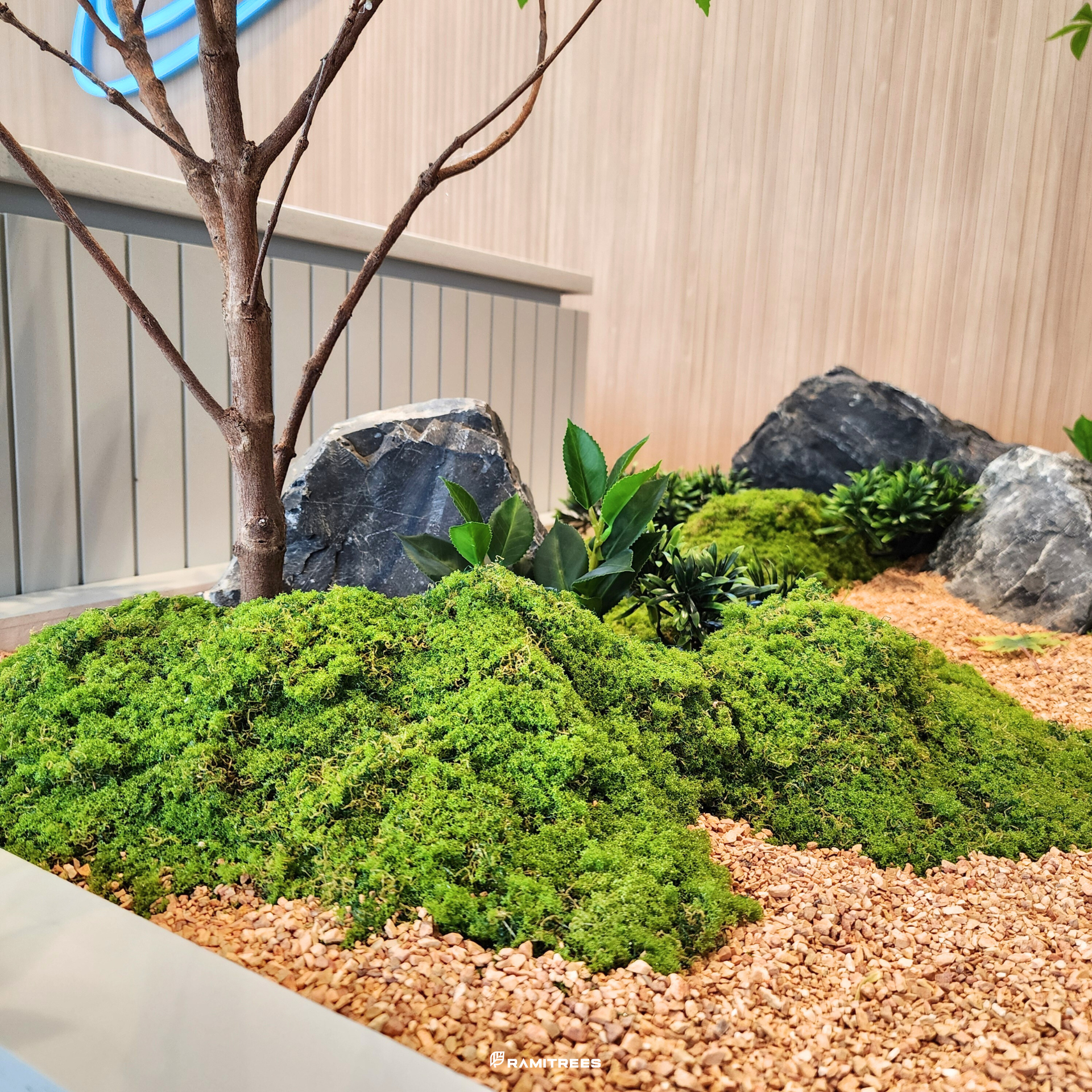 มอสส์ มอสส์เสมือนจริง จัดสวนมอสส์ จัดสวนมอสส์ปลอม tree moss garden Minimal Style (10)