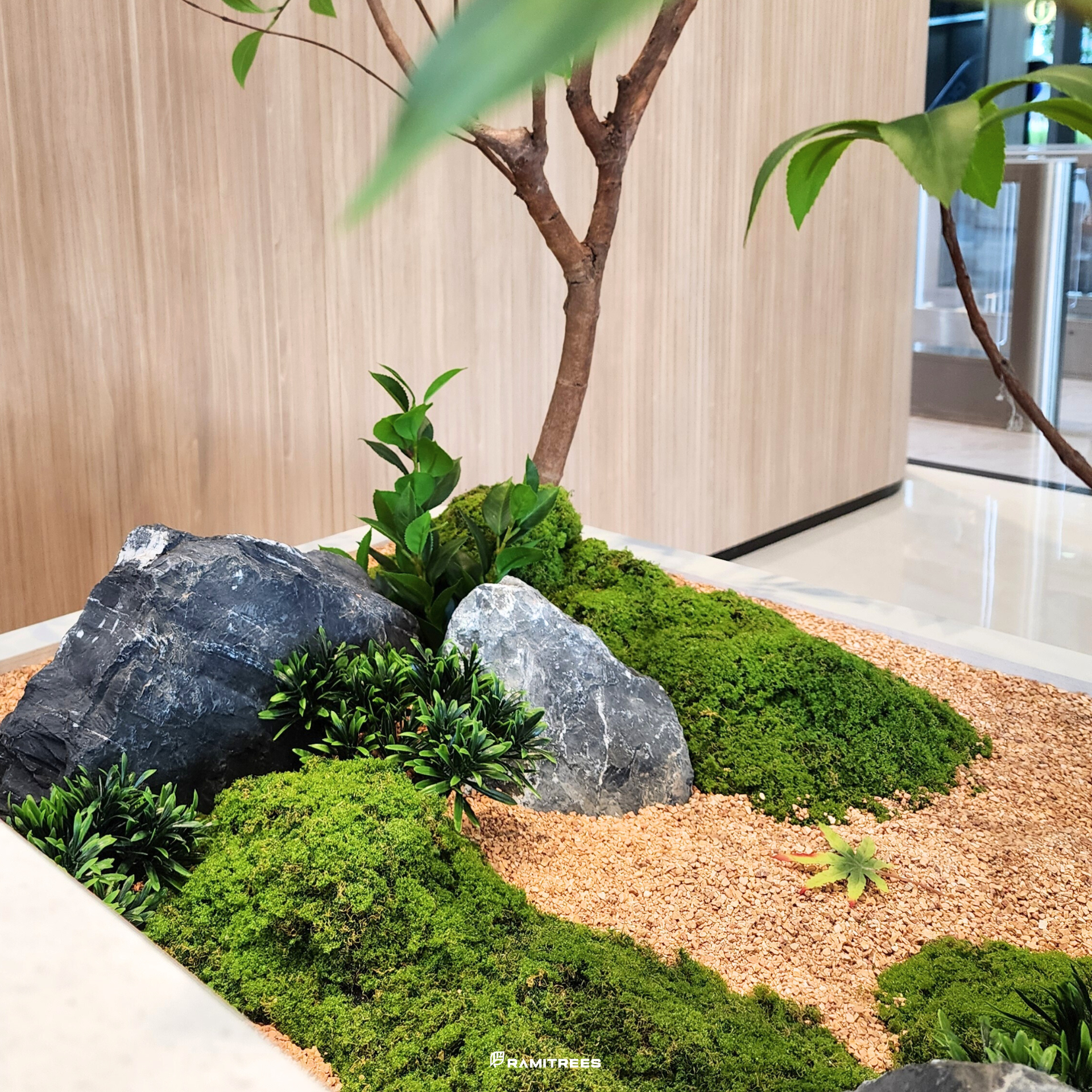 มอสส์ มอสส์เสมือนจริง จัดสวนมอสส์ จัดสวนมอสส์ปลอม tree moss garden Minimal Style (11)