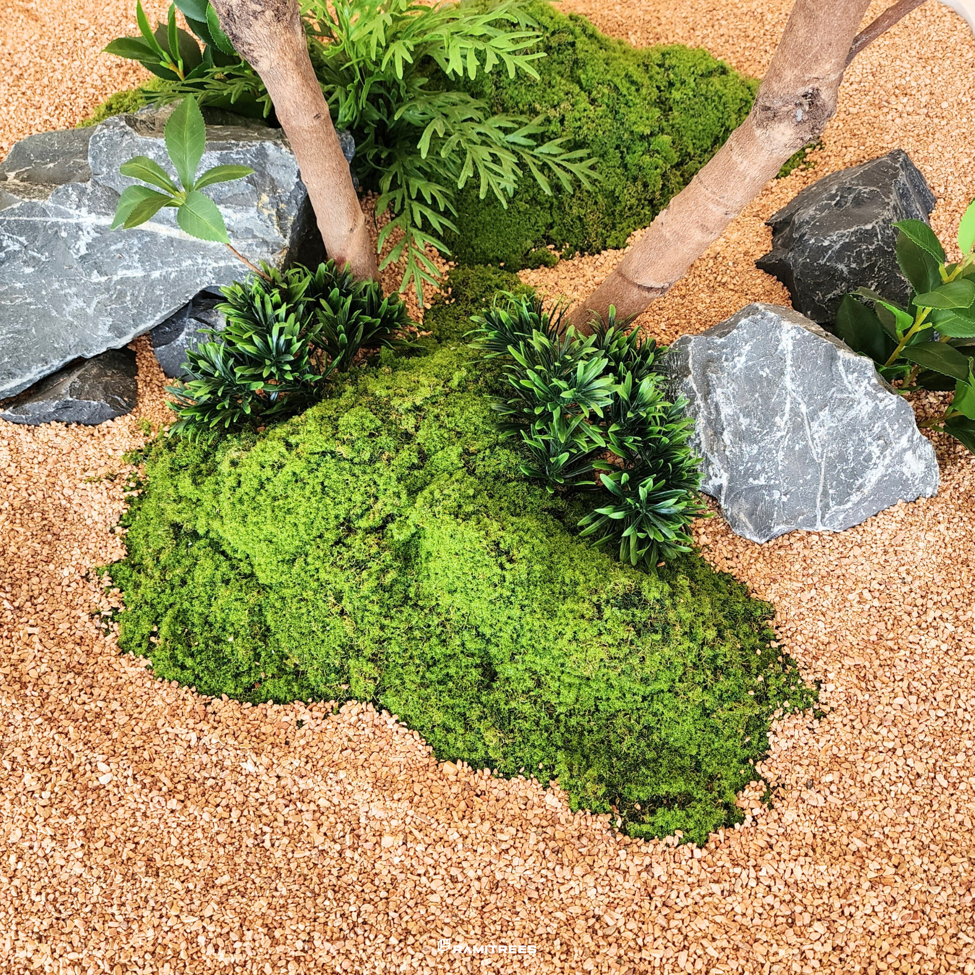 มอสส์ มอสส์เสมือนจริง จัดสวนมอสส์ จัดสวนมอสส์ปลอม tree moss garden Minimal Style (2)