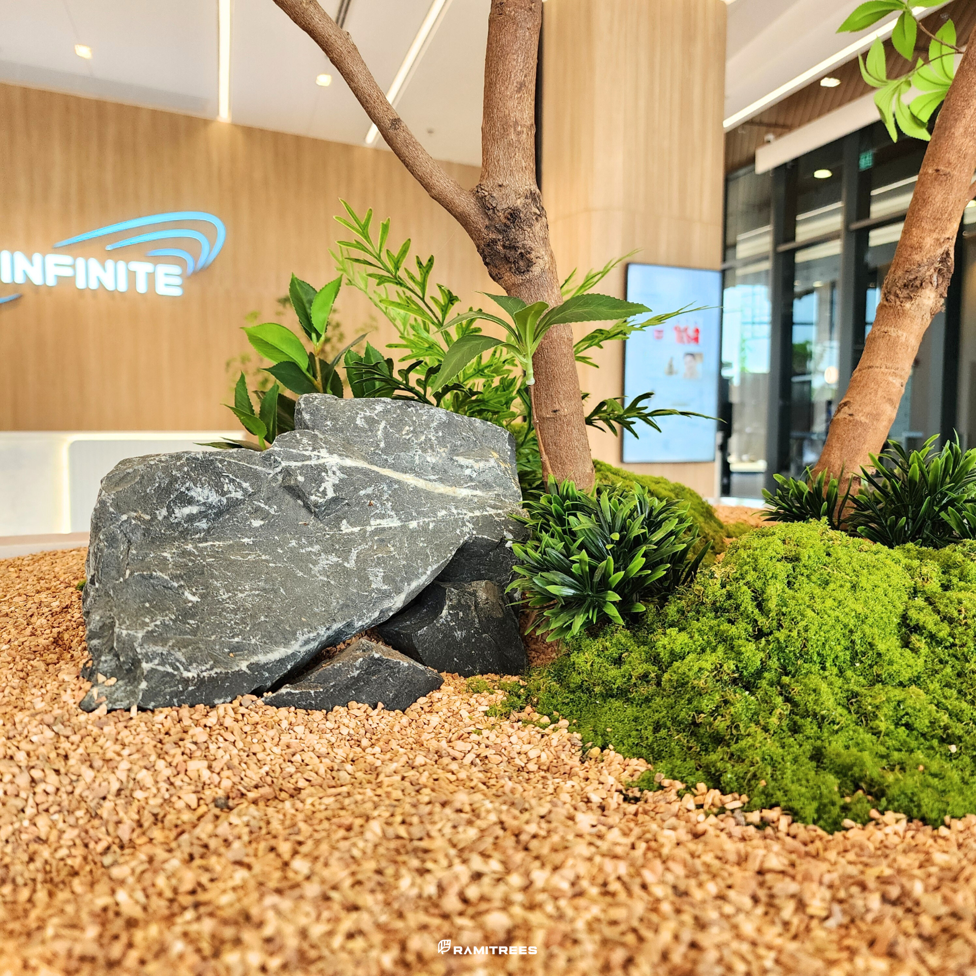 มอสส์ มอสส์เสมือนจริง จัดสวนมอสส์ จัดสวนมอสส์ปลอม tree moss garden Minimal Style (4)
