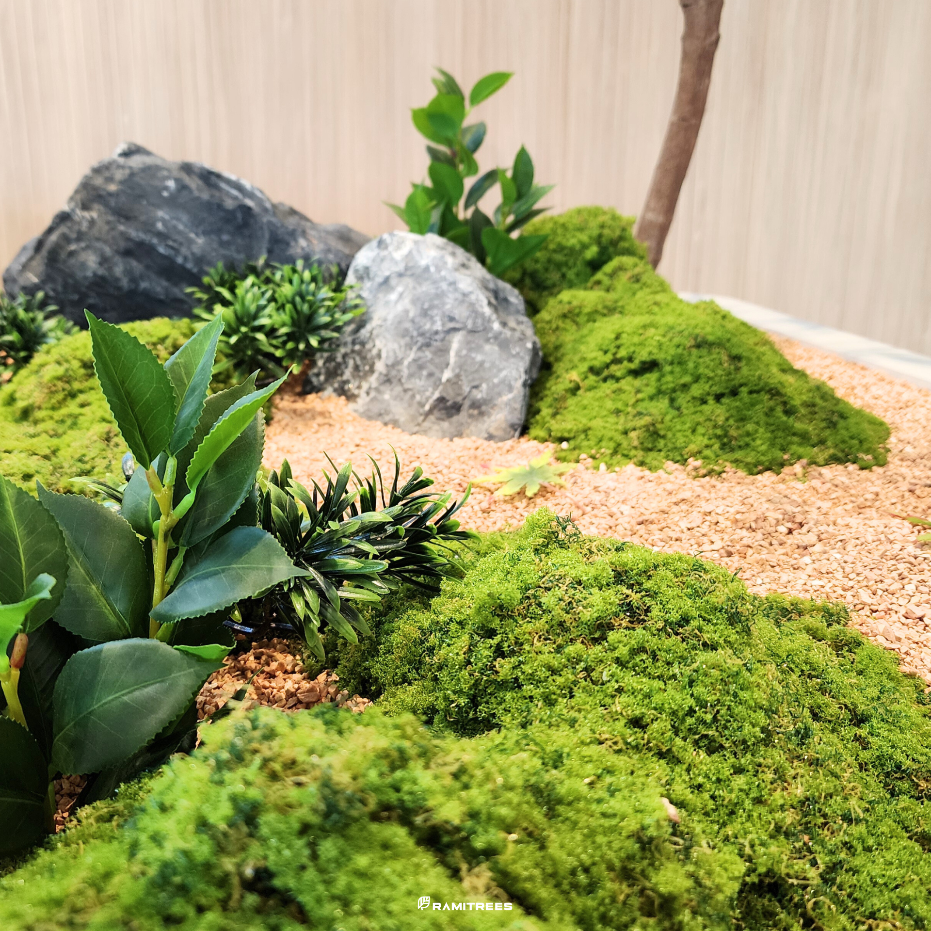 มอสส์ มอสส์เสมือนจริง จัดสวนมอสส์ จัดสวนมอสส์ปลอม tree moss garden Minimal Style (8)