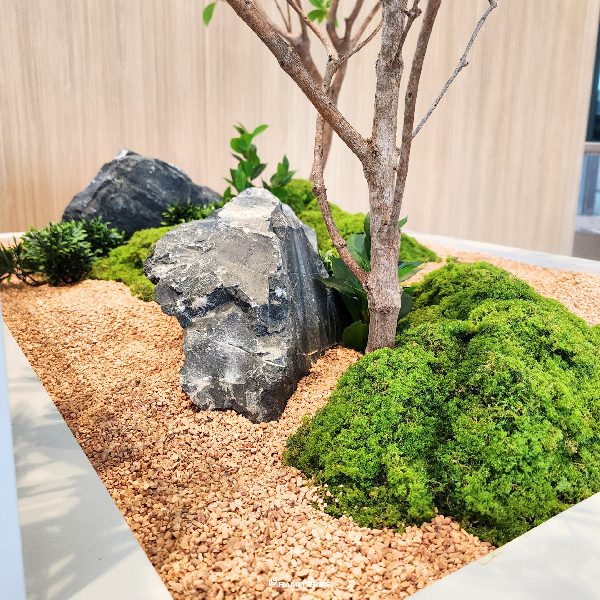มอสส์ มอสส์เสมือนจริง จัดสวนมอสส์ จัดสวนมอสส์ปลอม tree moss garden Minimal Style (9)