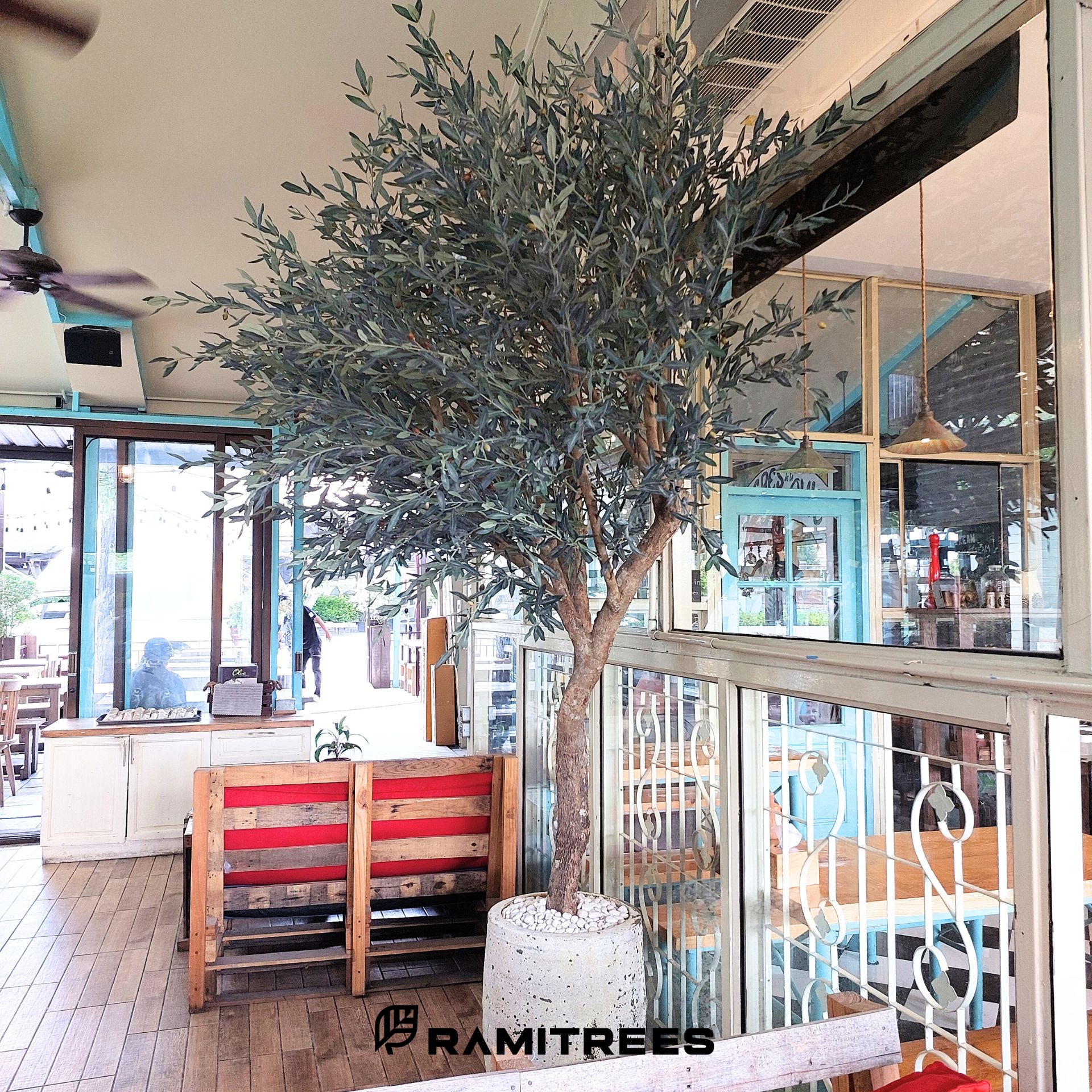 ต้นมะกอกโอลีฟปลอมต้นมะกอกโอลีฟประดิษฐ์ ต้นมะกอกโอลีฟเทียม Olive Tree (4)