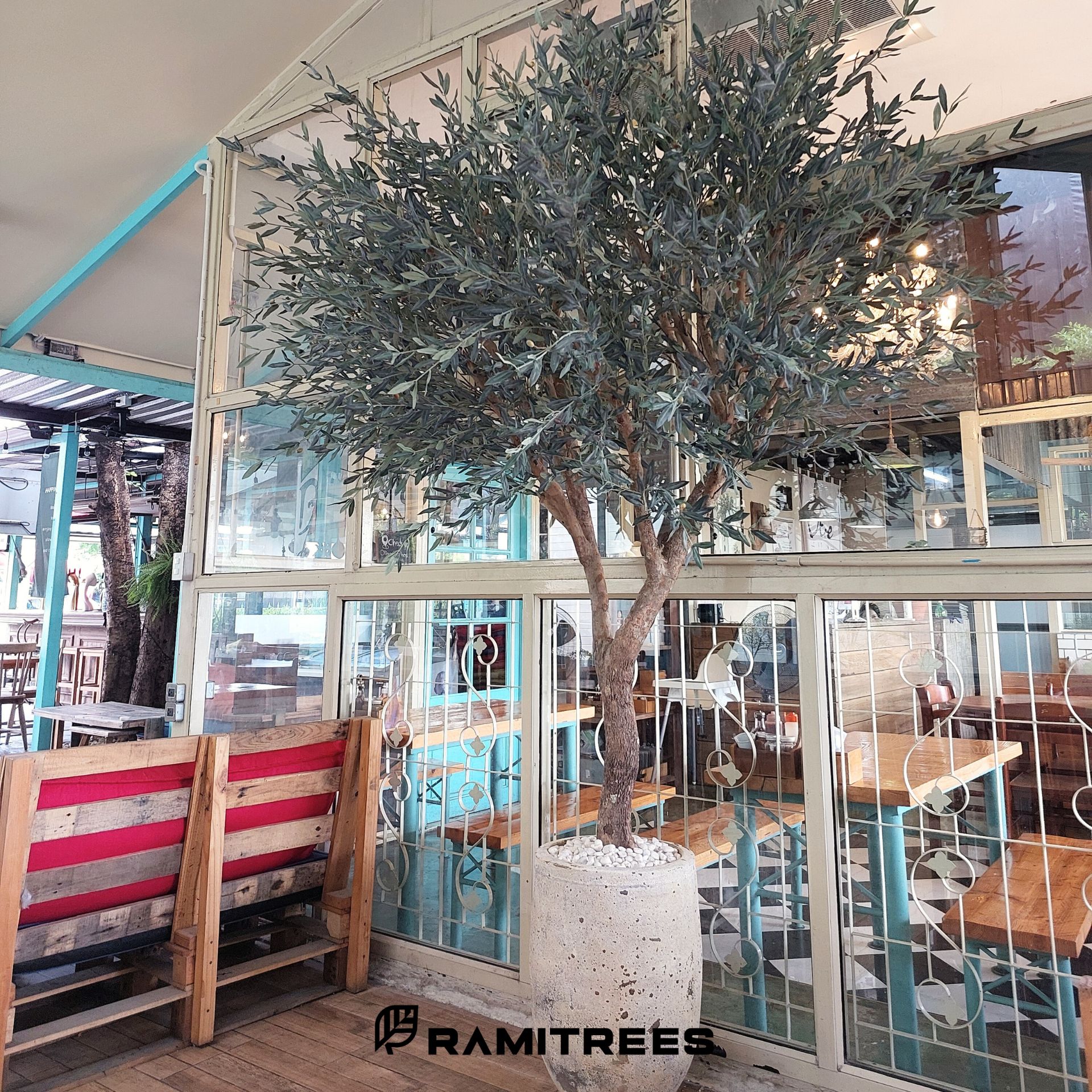 ต้นมะกอกโอลีฟปลอมต้นมะกอกโอลีฟประดิษฐ์ ต้นมะกอกโอลีฟเทียม Olive Tree