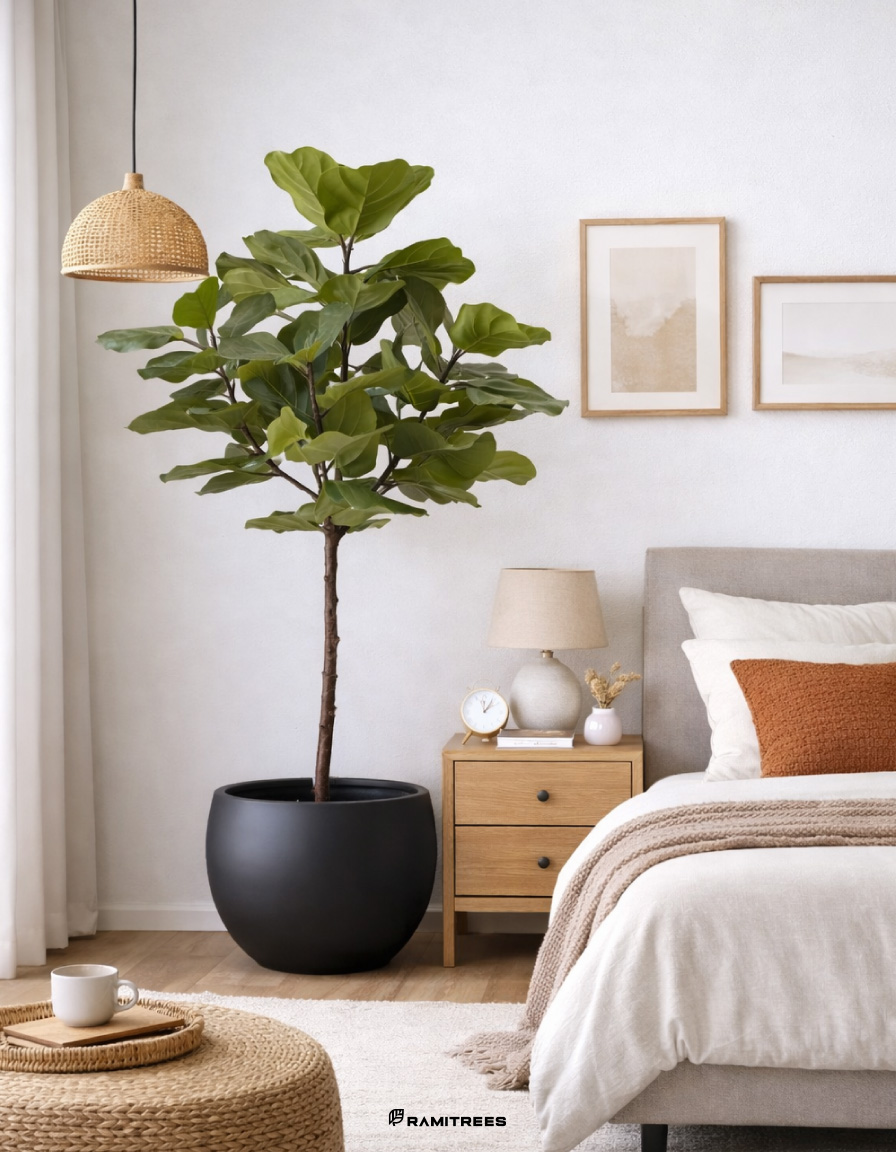 ต้นไทรใบสักปลอม-รุ่น-Pu-ลำต้นเดี่ยว-Fiddle-Leaf-Fig-Tree-(RFI37)1