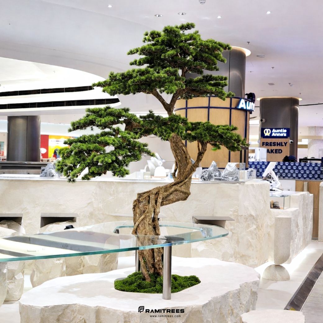 Artificial Bonsai Tree and Moss Garden 02