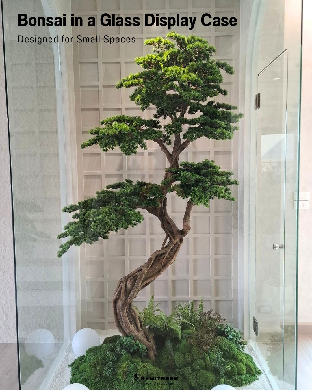 Artificial Bonsai Garden สวนบอนไซในตู้กระจก