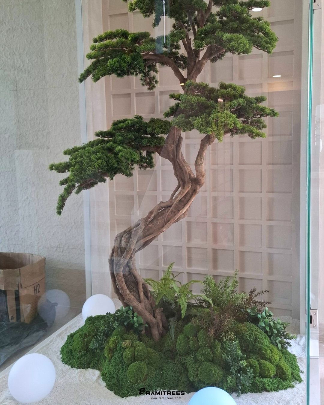 Artificial Bonsai Garden สวนบอนไซในตู้กระจก (3)