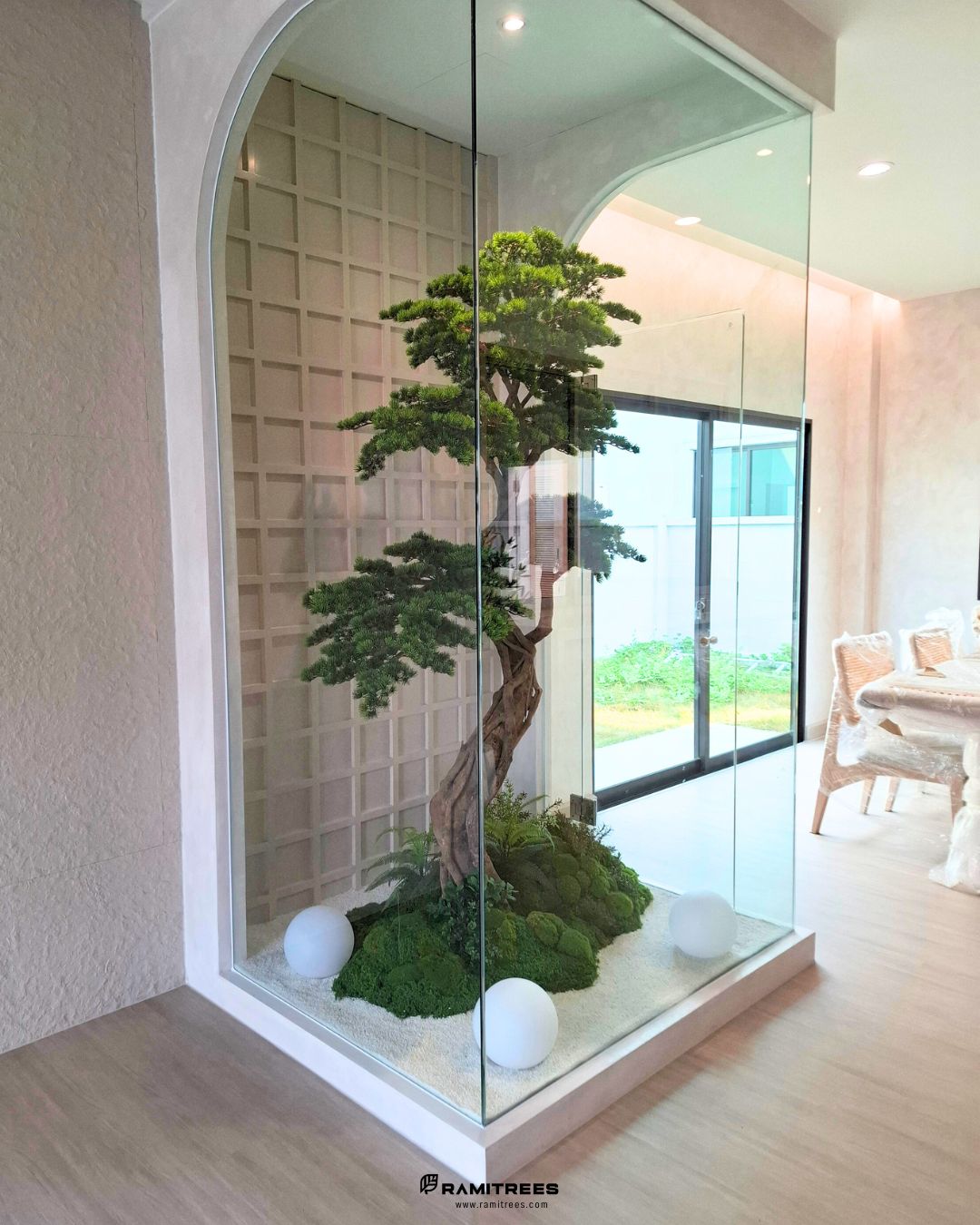 Artificial Bonsai Garden สวนบอนไซในตู้กระจก (4)