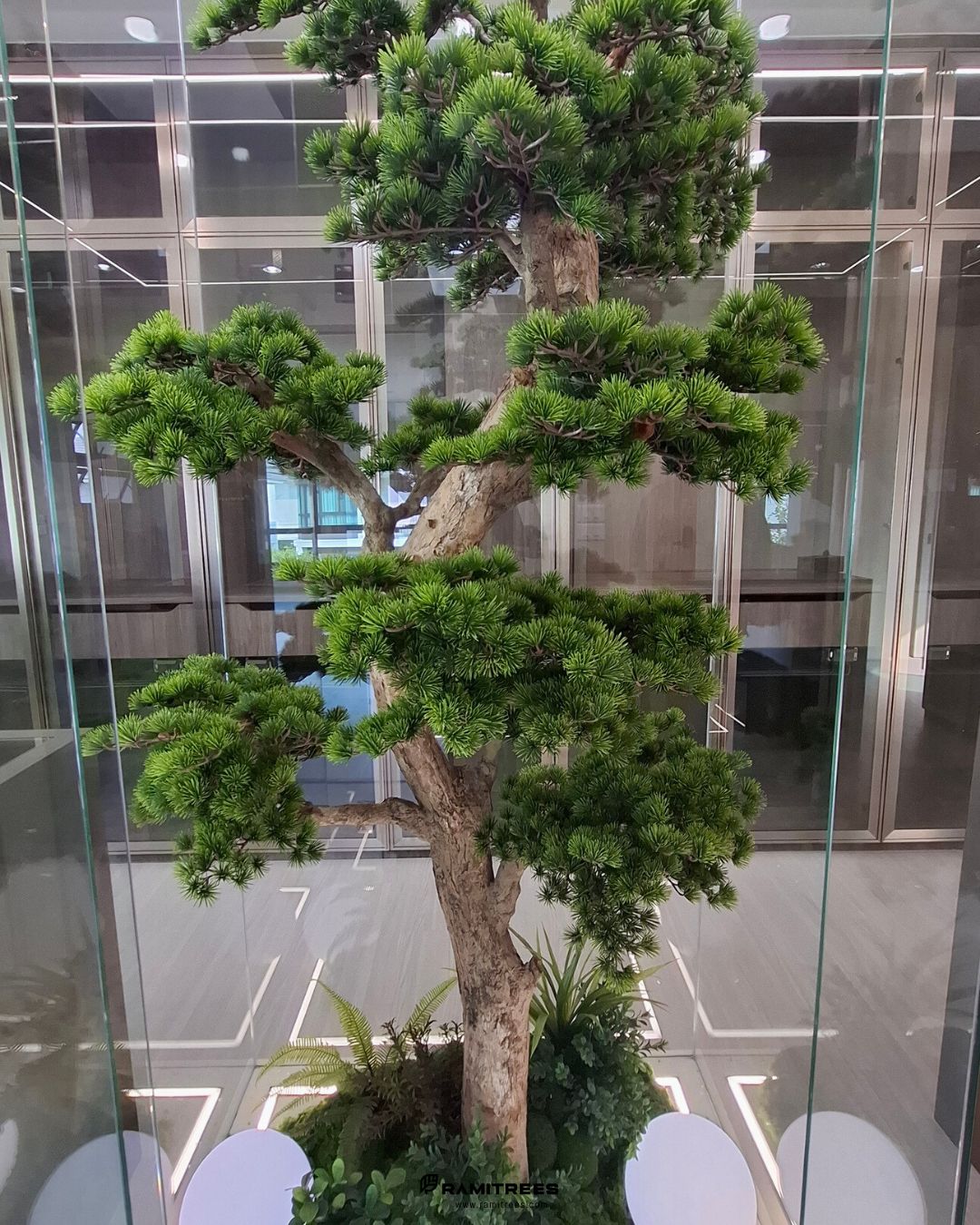 Artificial Bonsai Garden สวนบอนไซในตู้กระจก (7)