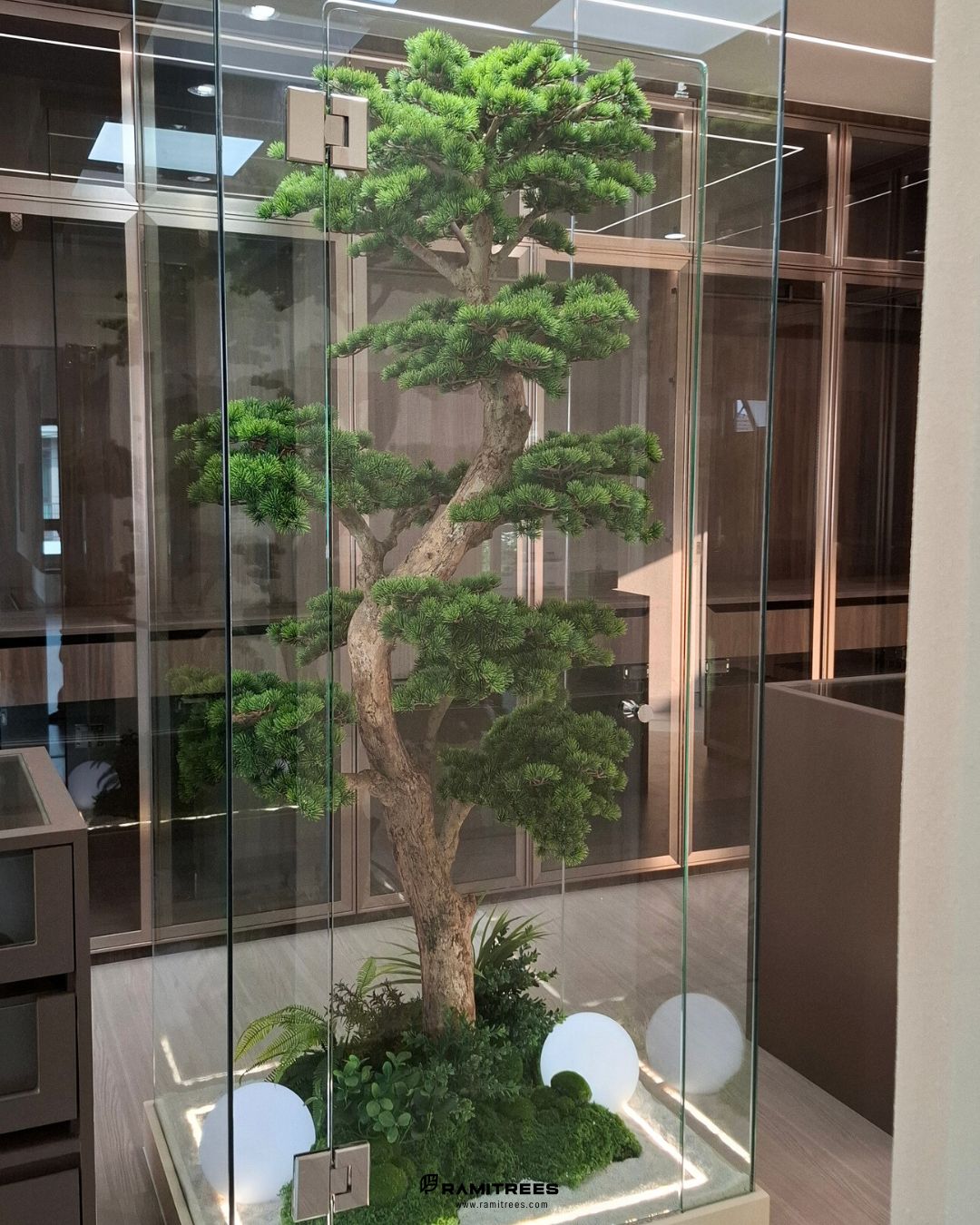 Artificial Bonsai Garden สวนบอนไซในตู้กระจก (8)