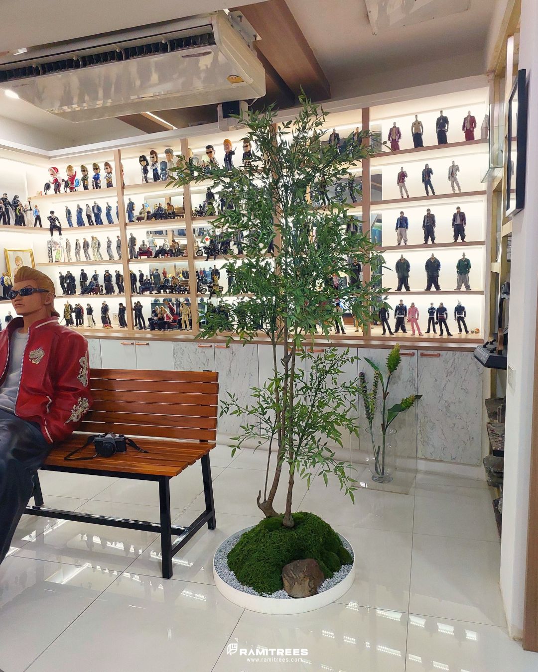 ต้นไผ่สวรรค์ประดิษฐ์ พร้อมสวนมอสส์ Artificial Nandina Tree Moss Garden (2)