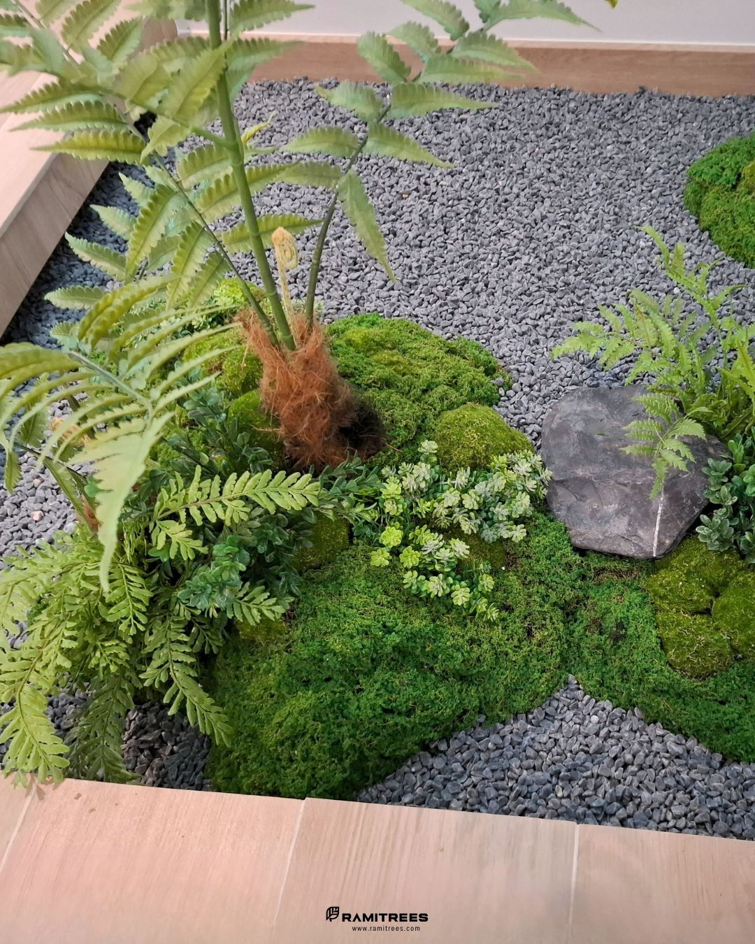 รีวิวผลงานติดตั้งสวนเนินมอสส์ ตกแต่งด้วยก้อนหินธรรมชาติ Moss Garden (3)