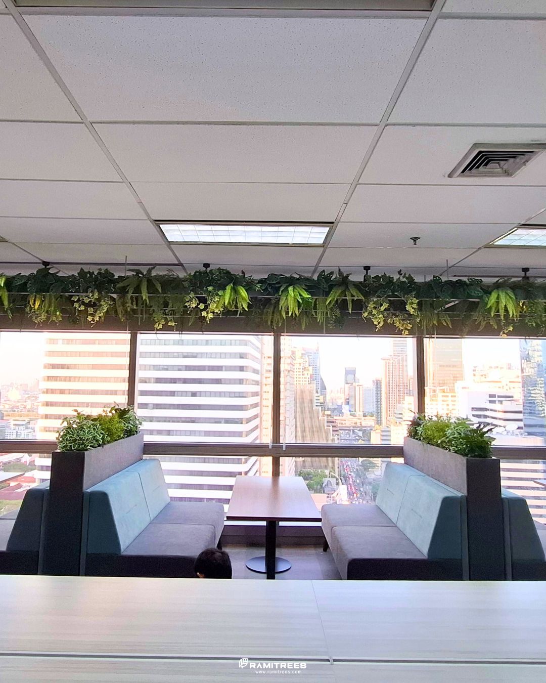 รีวิวผลงานติดตั้งสวนในรางและสวนแขวนต้นไม้ประดิษฐ์ Planter Box, Hanging Garden (4)