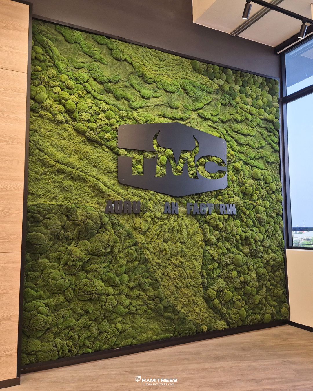 สวนแนวตั้งผนังมอสประดิษฐ์ Artificial Moss Wall (2)