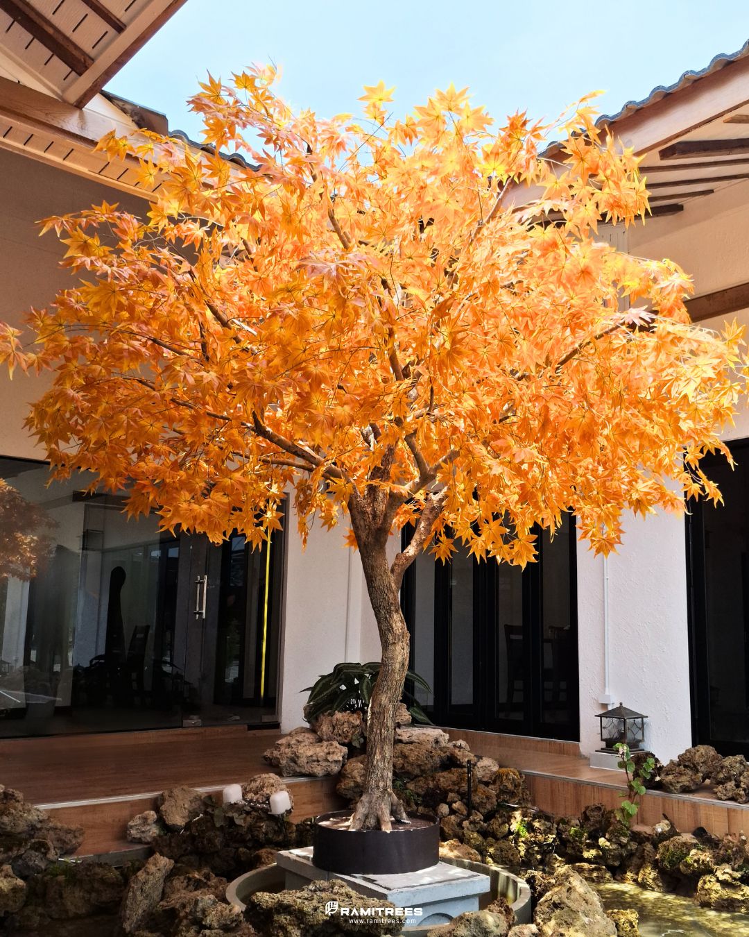 Artificial Maple Tree ต้นเมเปิ้ลปลอม ตกแต่งร้านออนเซ็นสไตล์ญี่ปุ่่น (2)