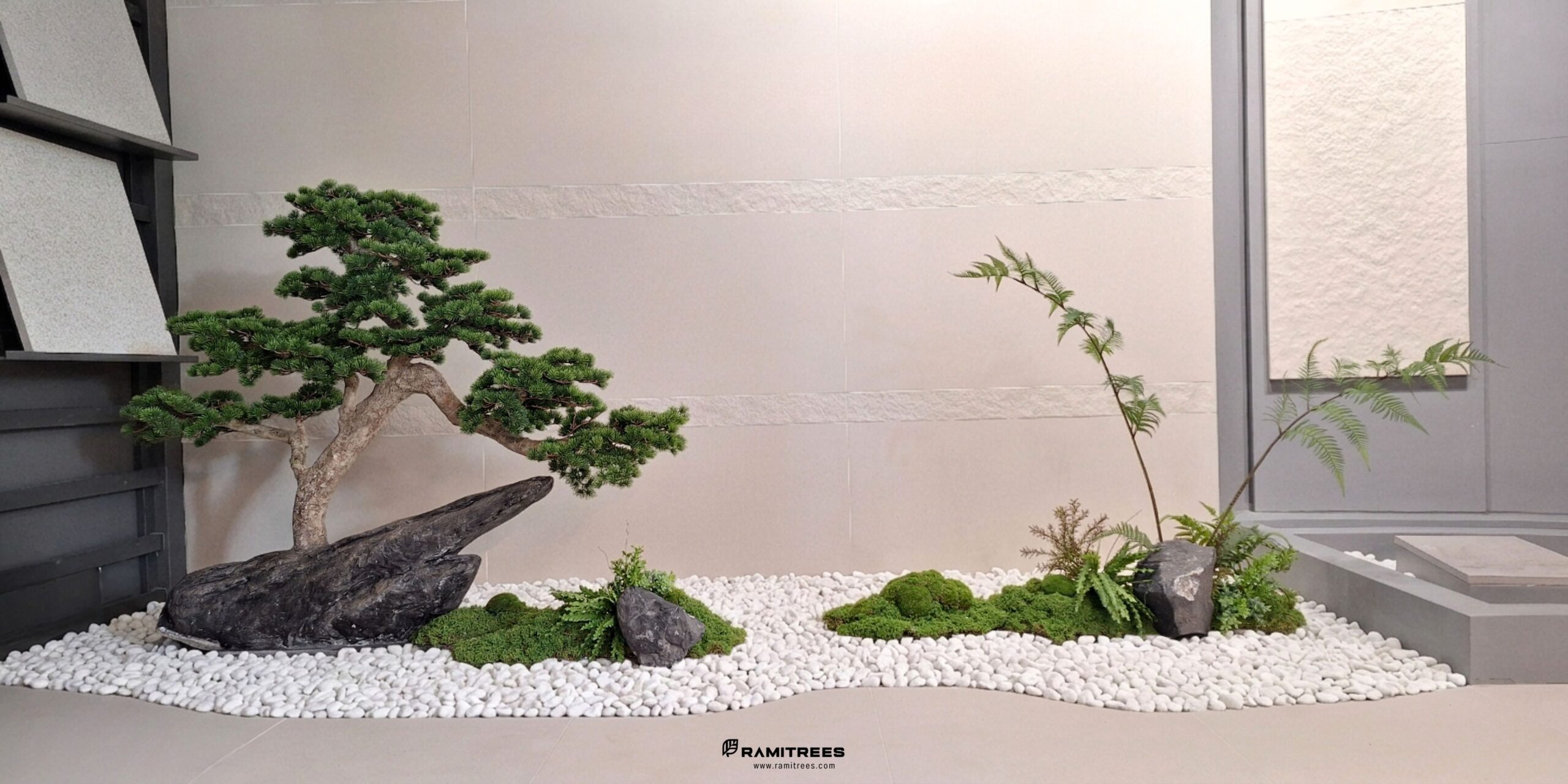 ต้นไม้ประดิษฐ์ขนาดใหญ่และสวนบอนไซ Indoor Landscape