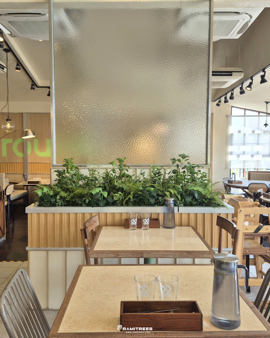 Artificial Olive Tree, Planter Box ต้นโอลีฟประดิษฐ์ขนาดใหญ่ พร้อมจัดสวนต้นไม้ปลอม (10)