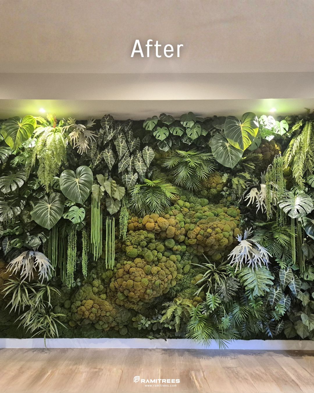 Artificial Vertical Garden with Moss จัดสวนแนวตั้งผนังมอสส์ประดิษฐ์ (2)