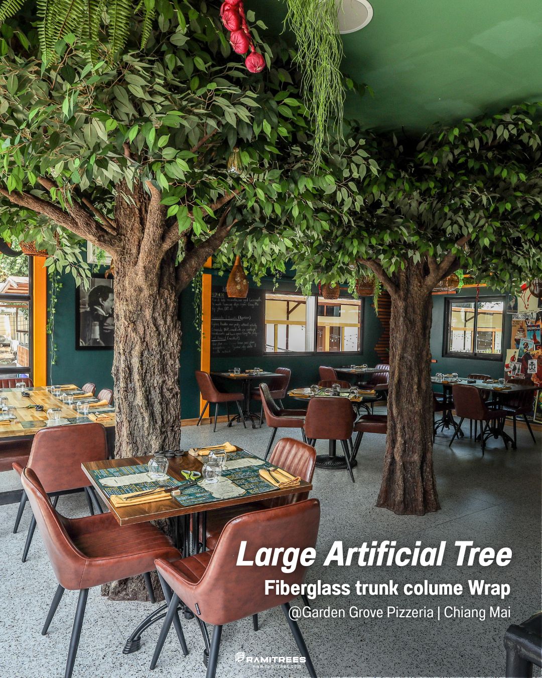 Large Artificial Tree ต้นไทรประดิษฐ์ลำต้นไฟเบอร์กลาส