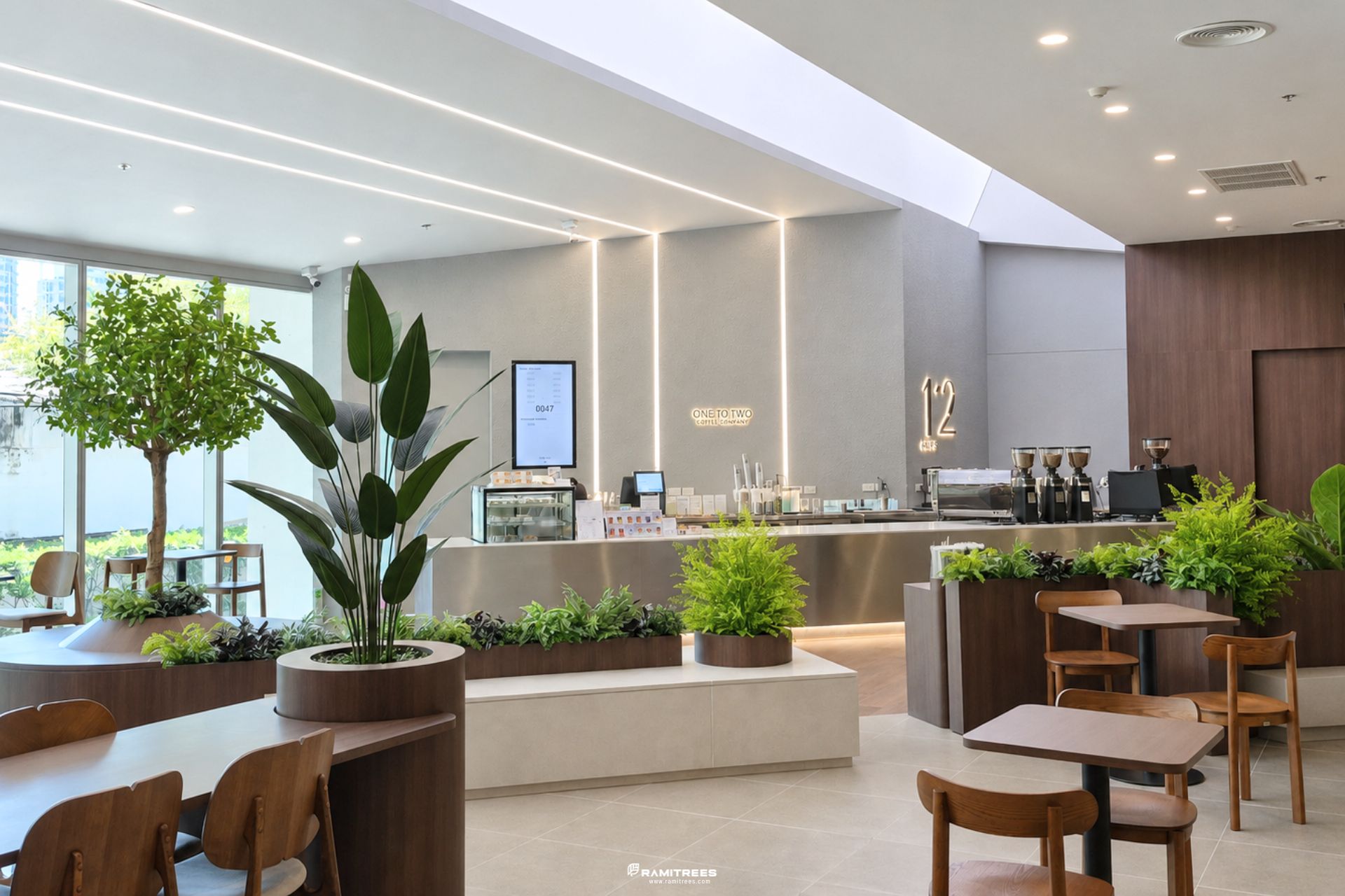 ต้นไม้ประดิษฐ์ขนาดใหญ่ สวนในราง และ Planter Box (2)