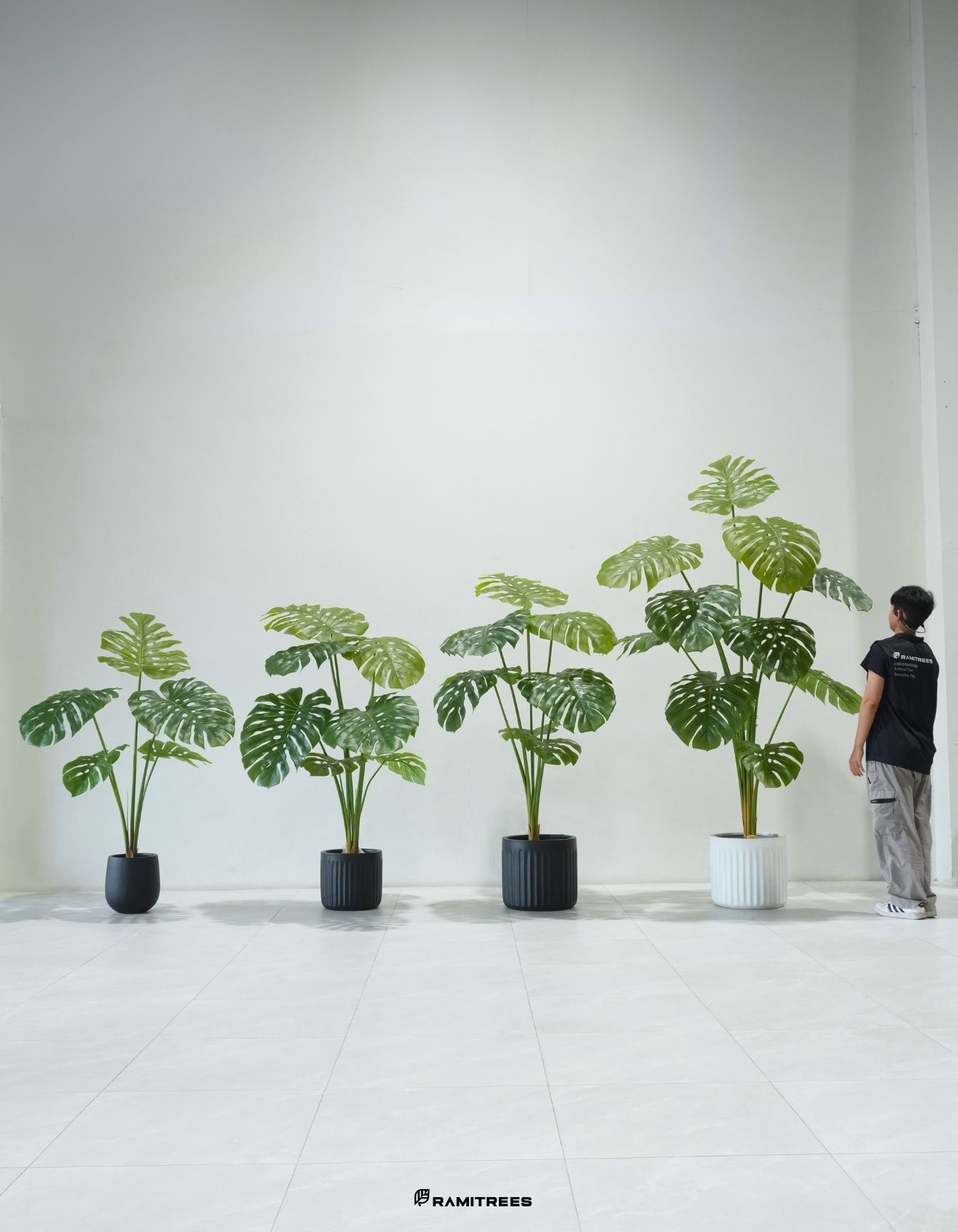 ต้นมอนสเตอร่าประดิษฐ์ ใจแอนด์ Artificial Monstera Tree (2)